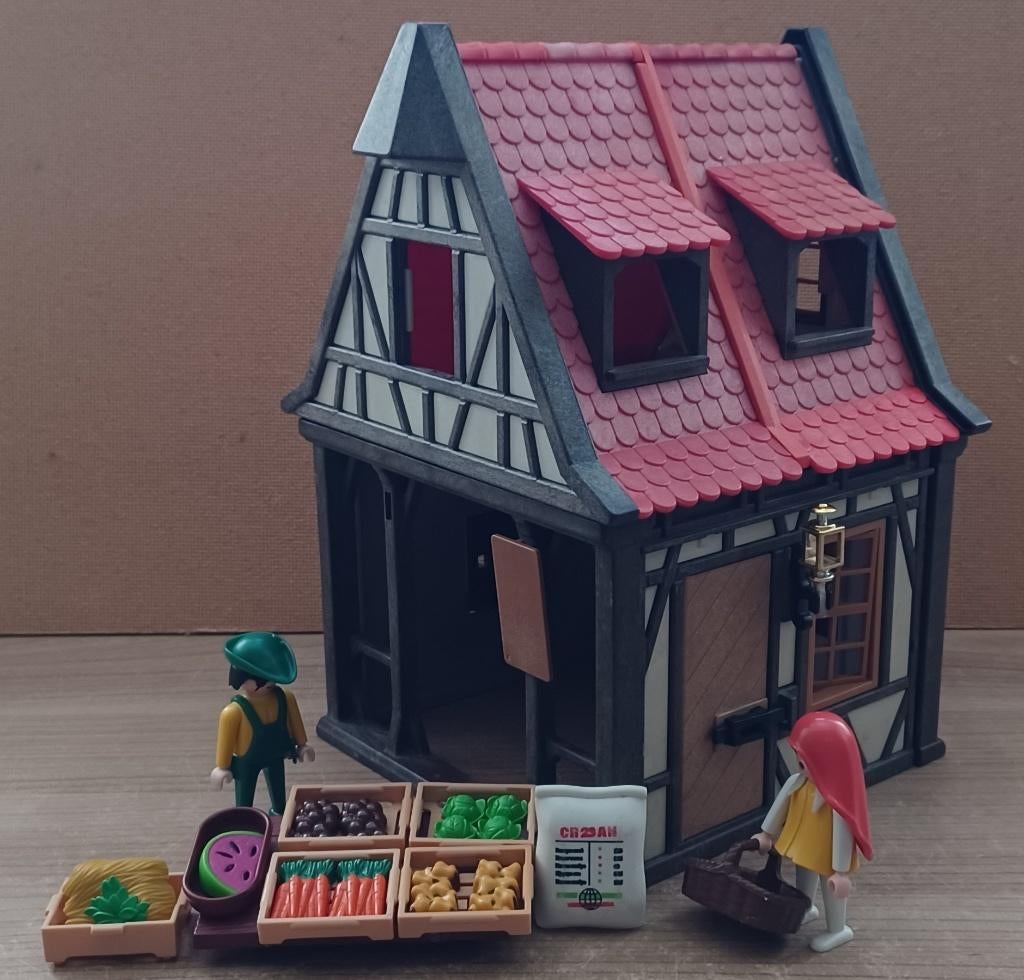 playmobil middeleeuwse groentenboer, Envoi, Utilisé, Playmobil en vrac