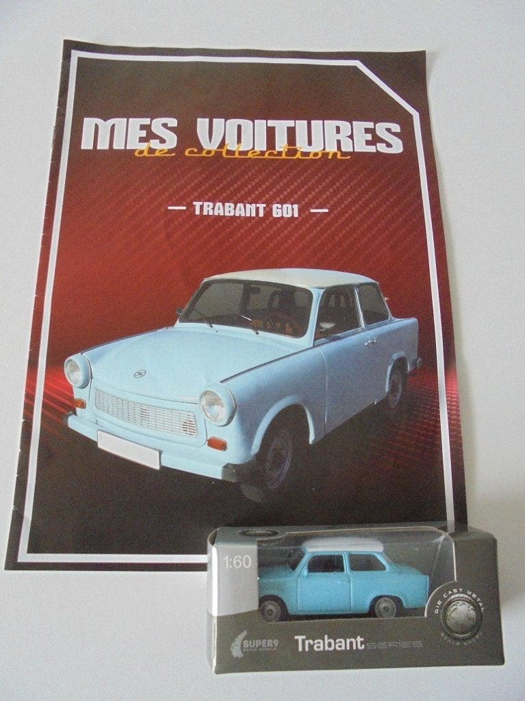 2 Trabant mini auto's met Frans informatieboekje, Ophalen of Verzenden, Nieuw, Auto's