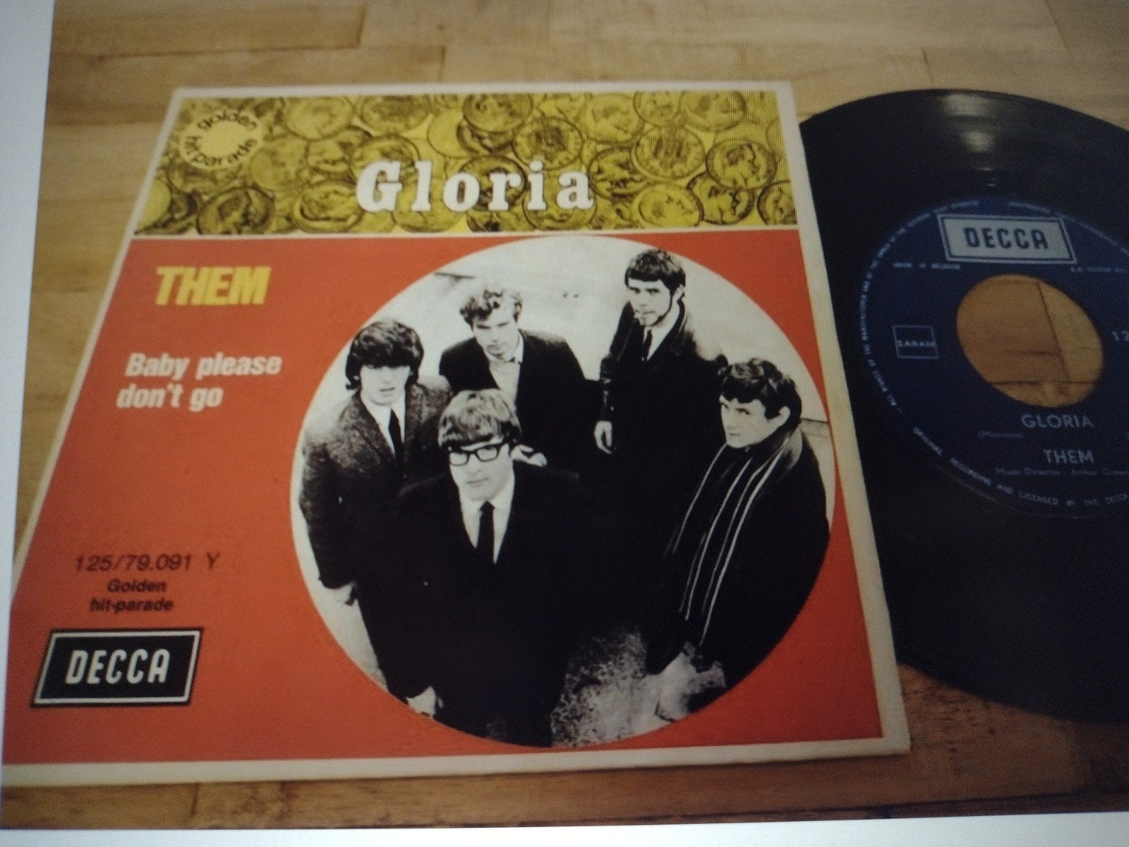 7" single: THEM: GLORIA (VAN MORRISON) Belgische persing, 7 inch, Ophalen of Verzenden, Zo goed als nieuw, Pop