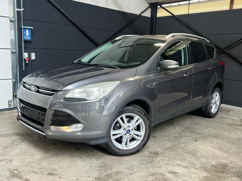 Ford Kuga 1.6 benzine/lpg bj2014, 160.000km, Keuring VVK, Euro 5, Zwart, 1600 cc, Leder en Stof