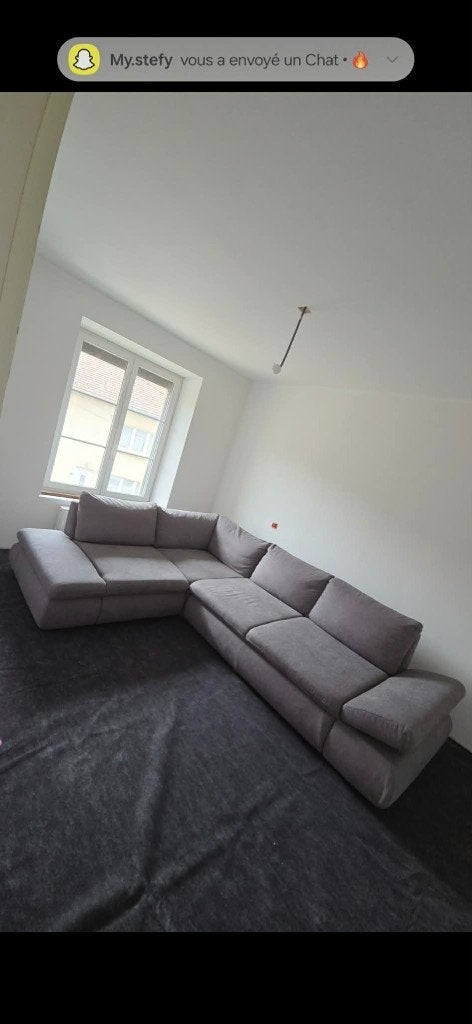 Canapé d'angle convertible gris, Maison & Meubles, 150 cm ou plus, Quatre personnes ou plus, Comme neuf, Enlèvement