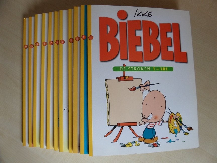 Biebel De stroken deel 1 tot en met 11, Boeken, Meerdere stripboeken, Ophalen of Verzenden, Zo goed als nieuw