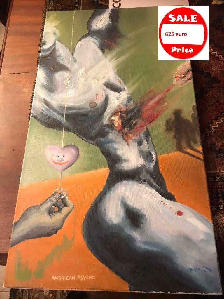 Uniek werk Charles Delporte American Psycho, Enlèvement