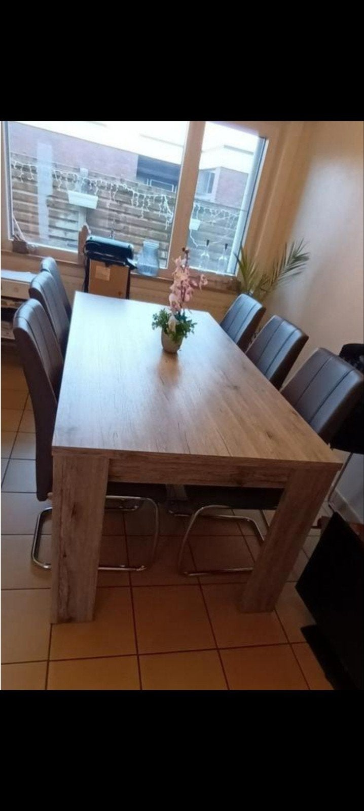GRANDE TABLE AVEC 6 CHAISES !, Maison & Meubles, Enlèvement ou Envoi