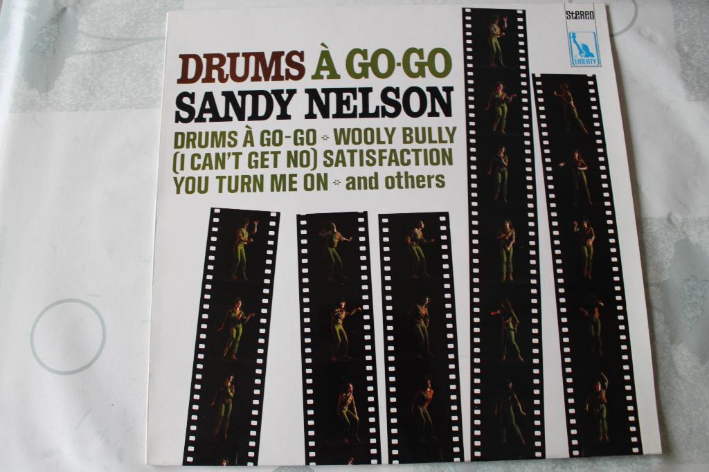 Sandy Nelson -lp- Drumt een Gogo, Cd's en Dvd's, Vinyl | Dance en House, Drum and bass, Ophalen of Verzenden, 12 inch, Inclusief binnenhoes