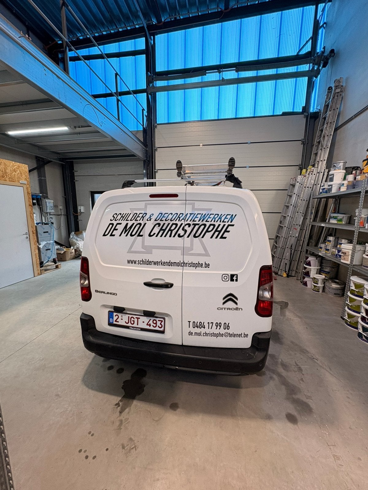 Citroen berlingo (btw wagen), Stof, Citroën, Wit, Te koop