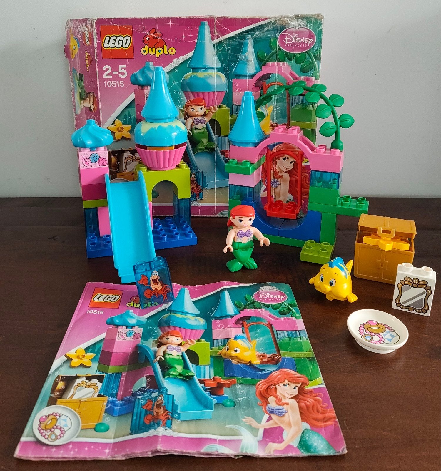Lego Duplo 10515 Ariël's onderzeese kasteel, Kinderen en Baby's, Gebruikt, Ophalen of Verzenden, Complete set, Disney