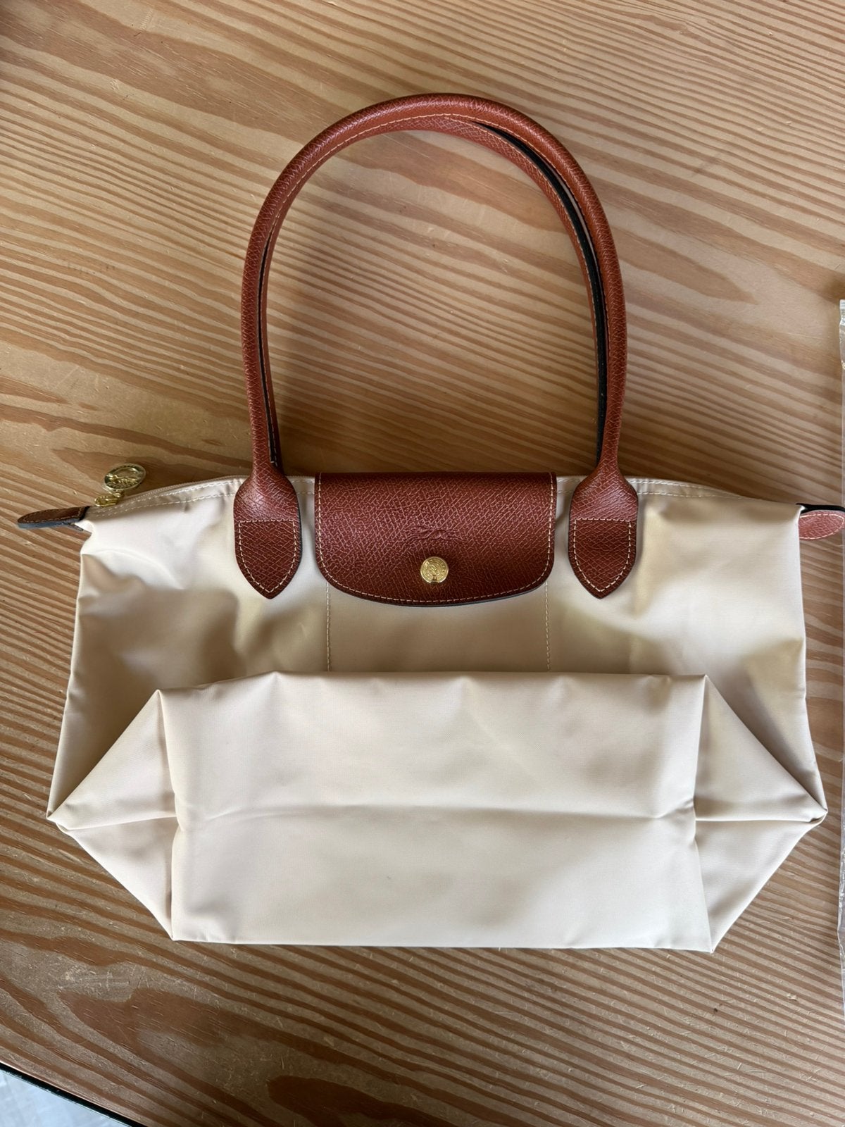 Handtas Longchamp beige - NIEUW, Ophalen of Verzenden, Nieuw, Beige, Handtas