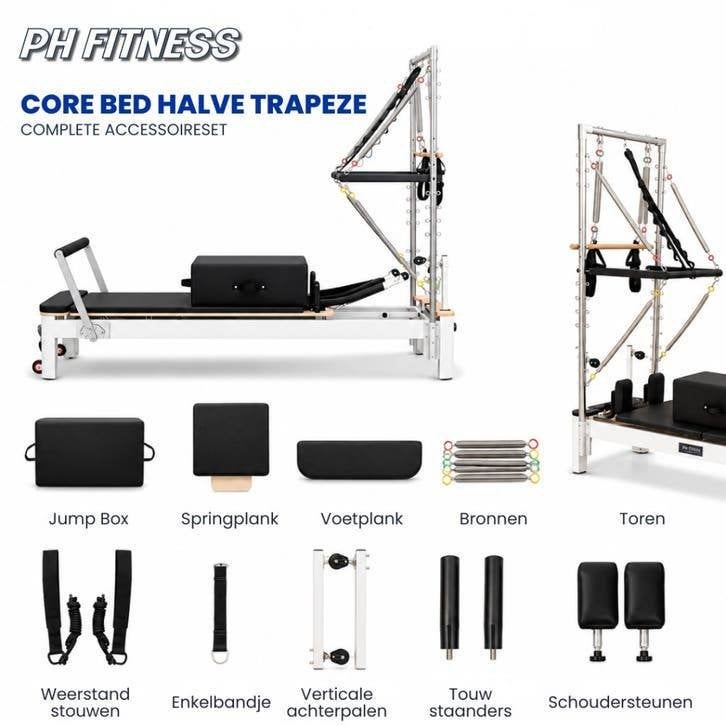 PH Fitness Aluminium Reformer Tower - Pilates Studio, Sports & Fitness, Enlèvement ou Envoi, Neuf, Jambes, Autres types