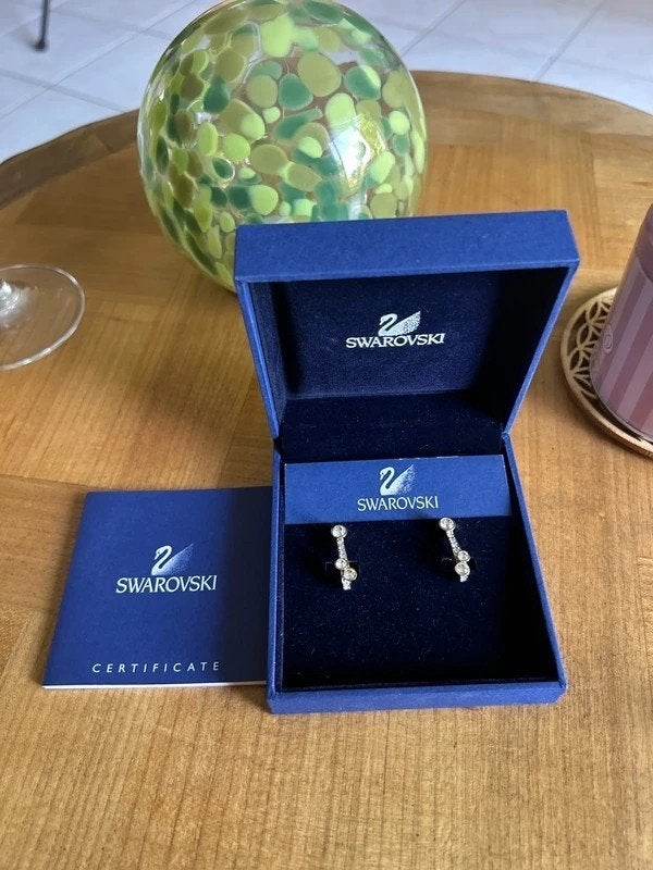 Boucles d’oreilles Swarovski pince neuve, Collections, Swarovski, Neuf, Bijou ou Montre, Envoi