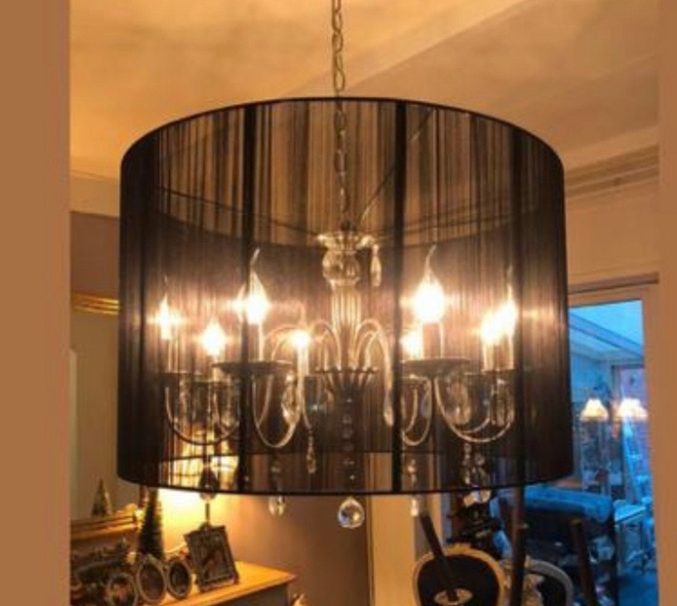 Kroonluchter lamp, Huis en Inrichting, Lampen | Kroonluchters, Ophalen of Verzenden, Zo goed als nieuw