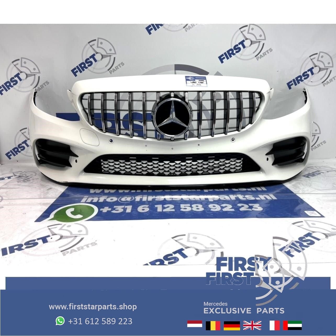 W205 FACELIFT AMG VOORBUMPER + GT GRIL 2021 Mercedes C Klass, Utilisé, -, Avant, -