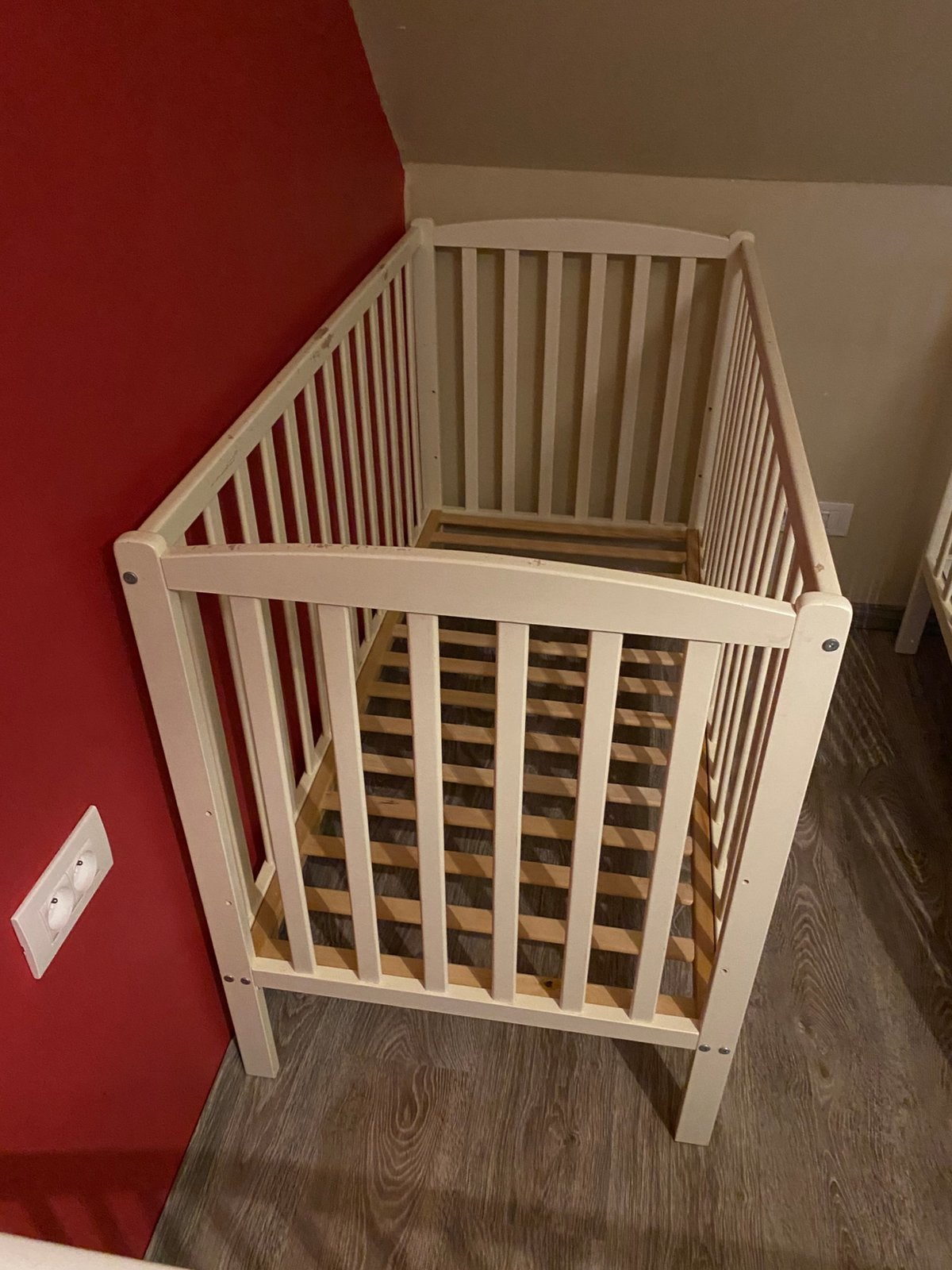 Babybed wit met spijlen, Enlèvement, Utilisé, Lit