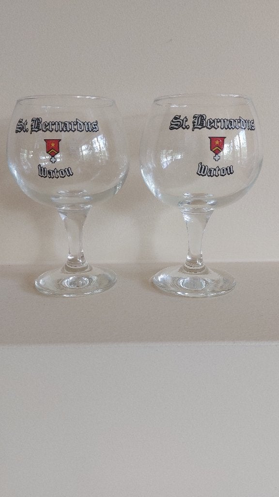 2 verres à bière Saint Bernardus Watou, Collections, Enlèvement ou Envoi, Comme neuf, Verre à bière