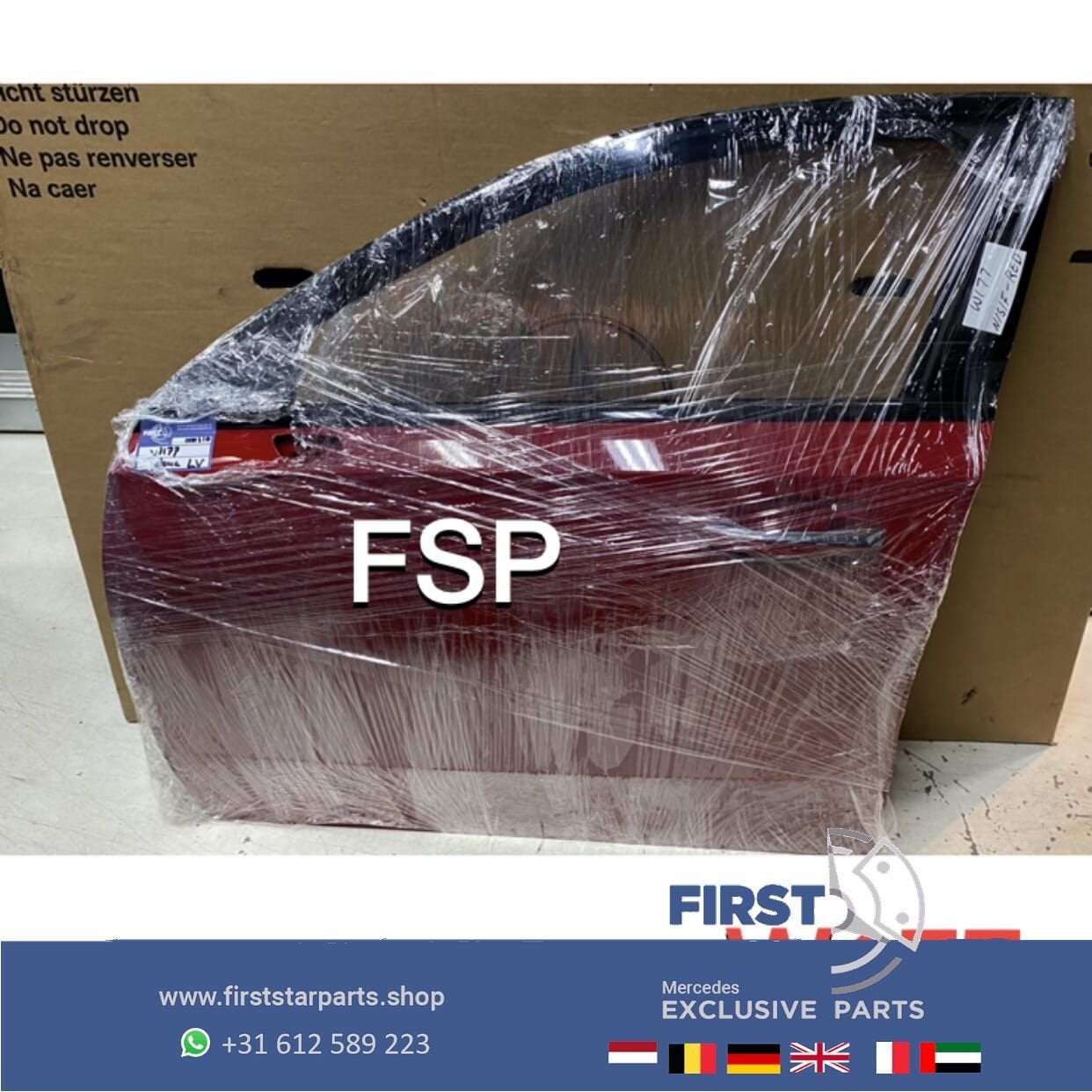 W177 DEUR COMPLEET PORTIER ROOD LINKS VOOR Mercedes A Klasse, Gebruikt, -, Deur, Voor