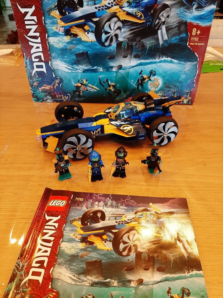 Set Lego Ninjago 71752 Ninja Sub Speeder + boîte, Enlèvement ou Envoi, Lego, Ensemble complet, Comme neuf