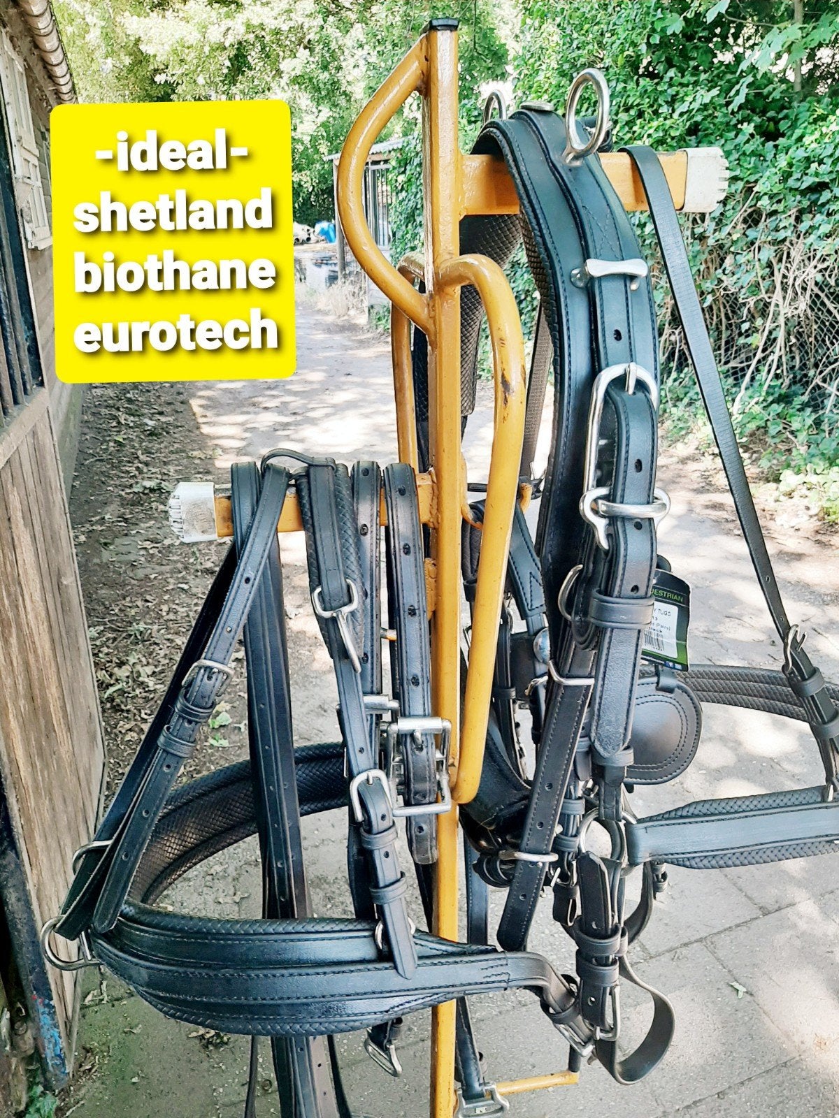 -💢IDEAL- MOOI BIOTHANE SHET EUROTECH ENKELSP TUIG 275€💢, Ophalen of Verzenden, Borsttuig, Shetlander