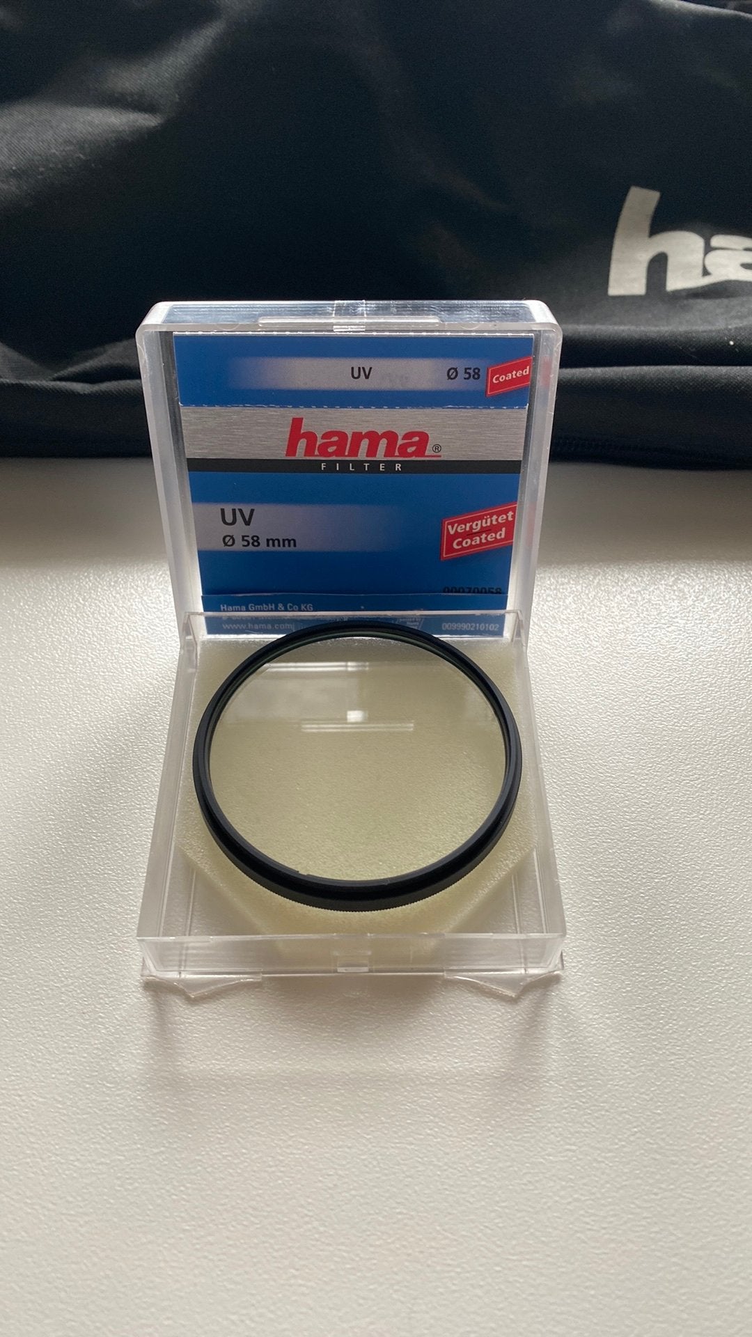 Hama UV-filter van 58 mm, Audio, Tv en Foto, Foto | Filters, UV-filter, Ophalen of Verzenden, Zo goed als nieuw, Hama