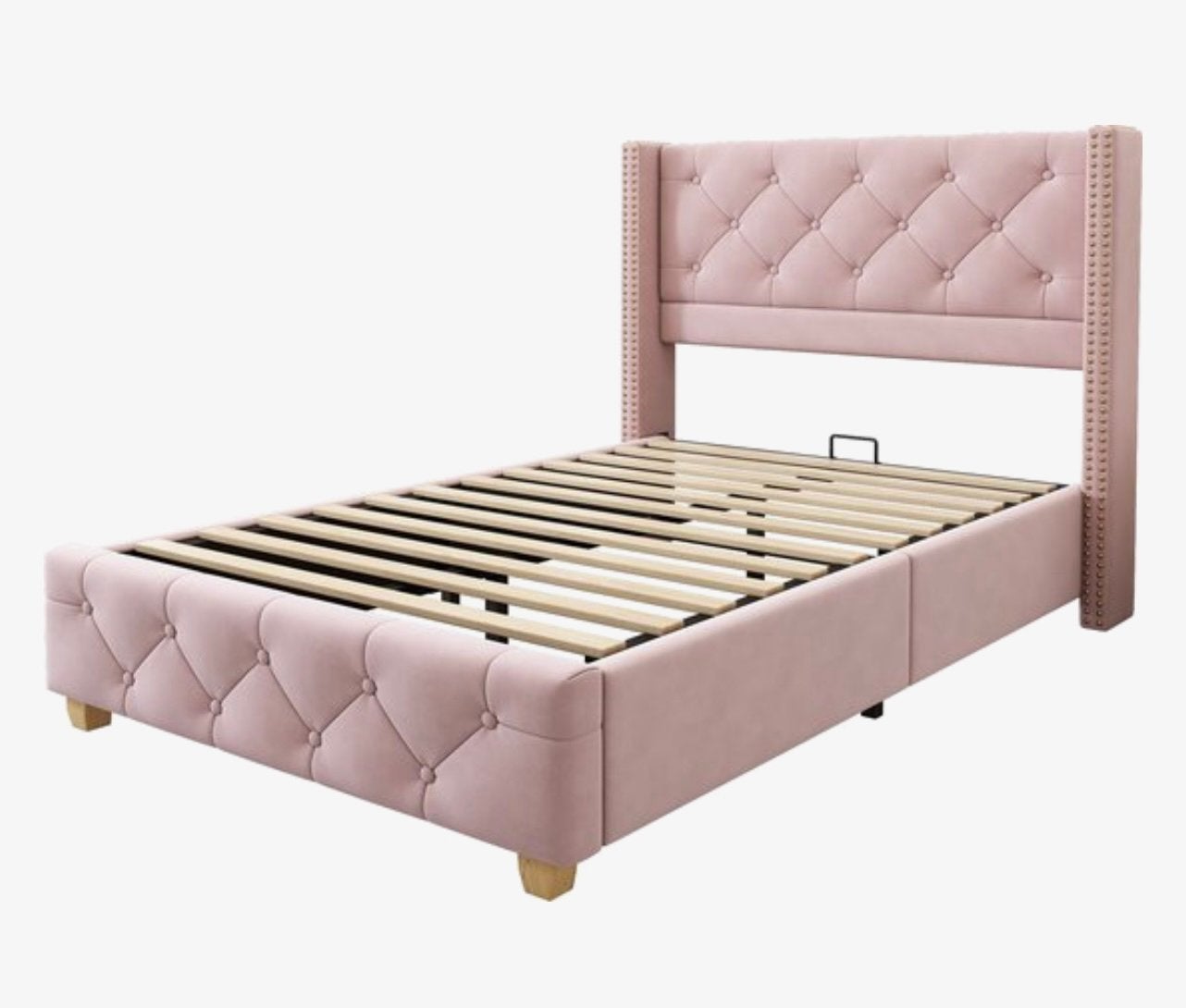 Eenpersoonsbed met matras, matrasbeschermer en donsdeken, Enlèvement, 200 cm