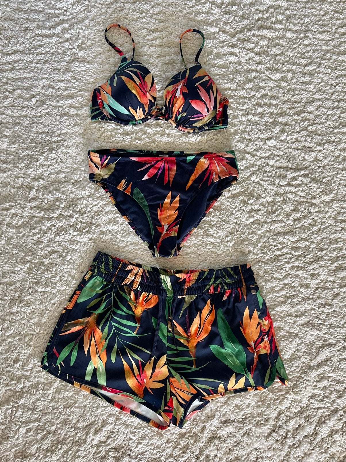 Bikini set 3 delig, Ophalen of Verzenden, Nieuw, Blauw, Bikini