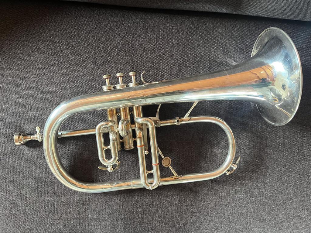 bugel Courtois  AC 154     simol, Muziek en Instrumenten, Blaasinstrumenten | Trompetten, Ophalen of Verzenden, Gebruikt, Overige typen
