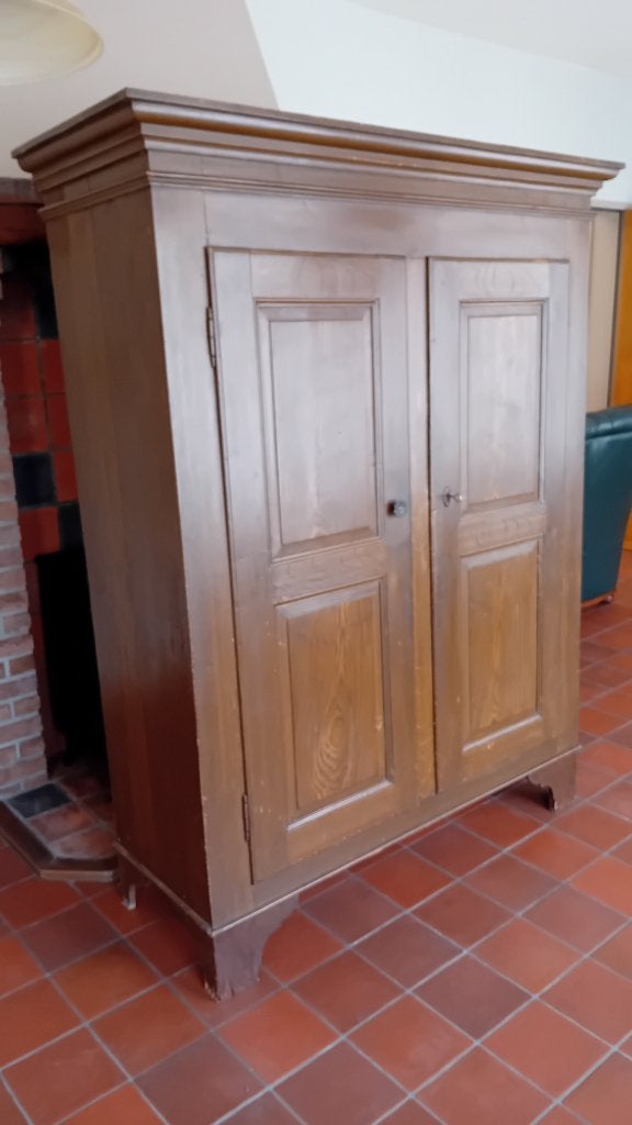 2-deurs kast, Ophalen, Gebruikt, 100 tot 150 cm, Met lade(s)