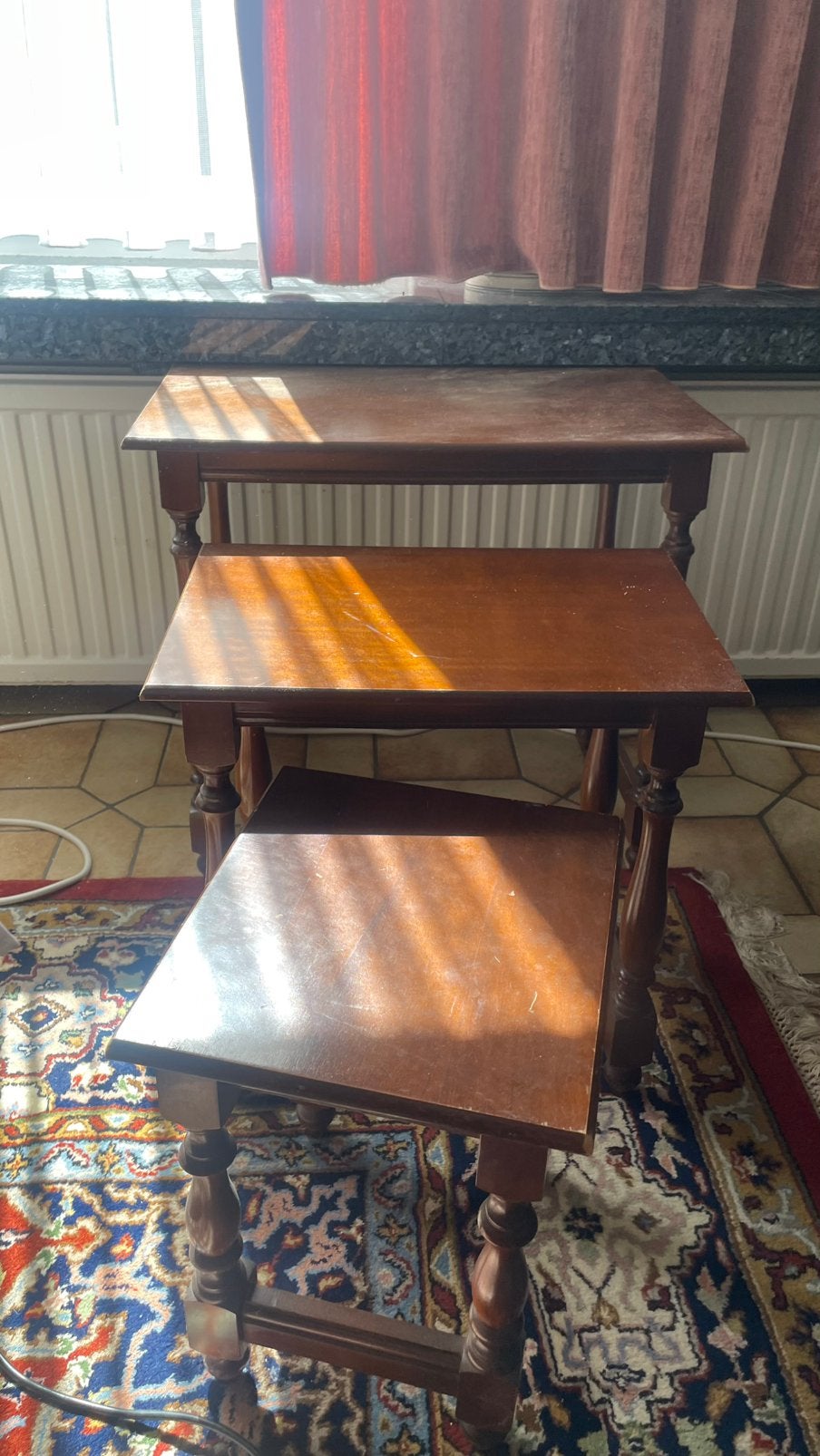 Set 3 bijzettafels, Antiek en Kunst, Ophalen