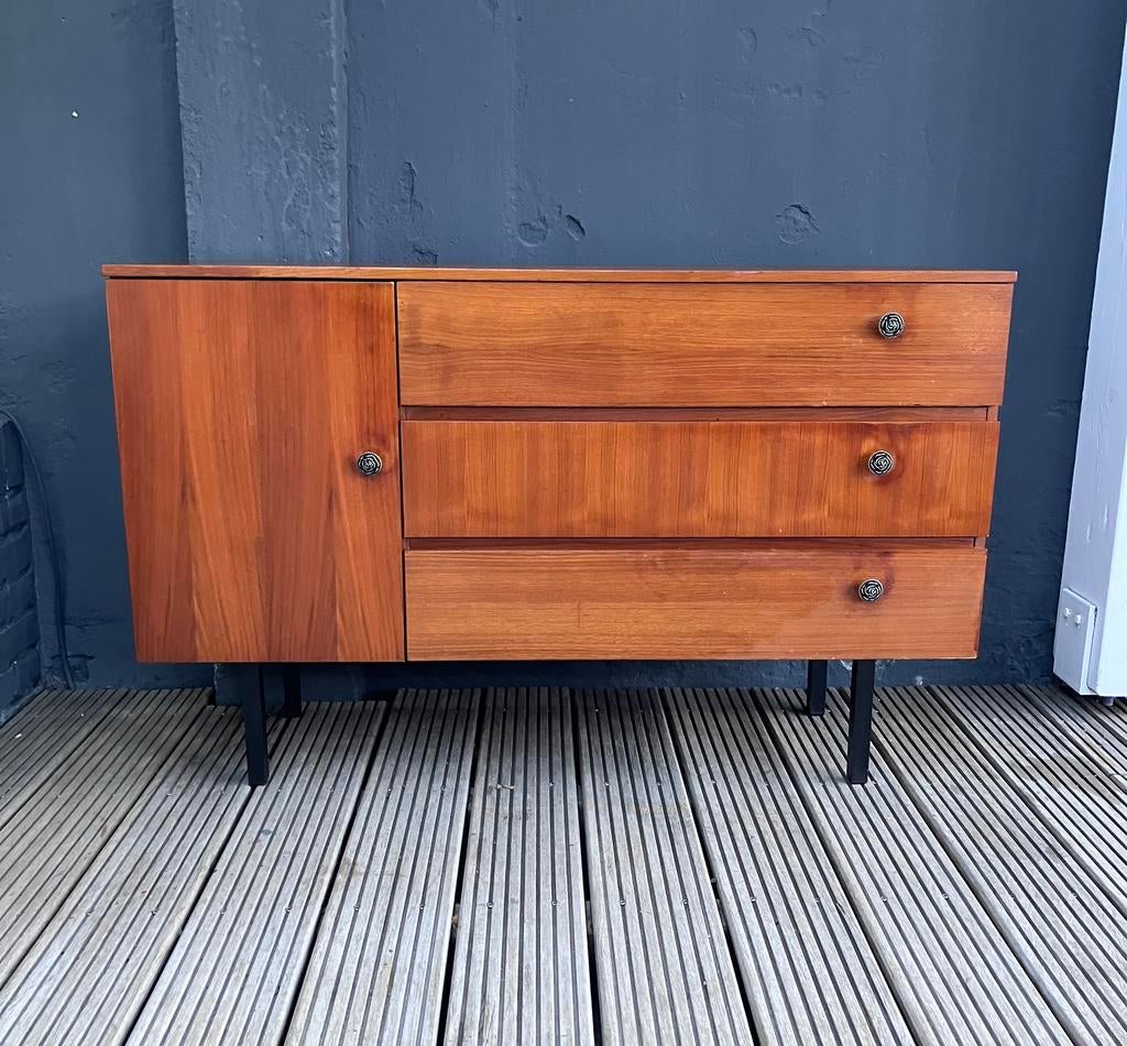 Vintage Schoenenkast met 3 kleppen en een deurtje., Huis en Inrichting, Kasten | Schoenenkasten, Ophalen, Zo goed als nieuw, Vintage