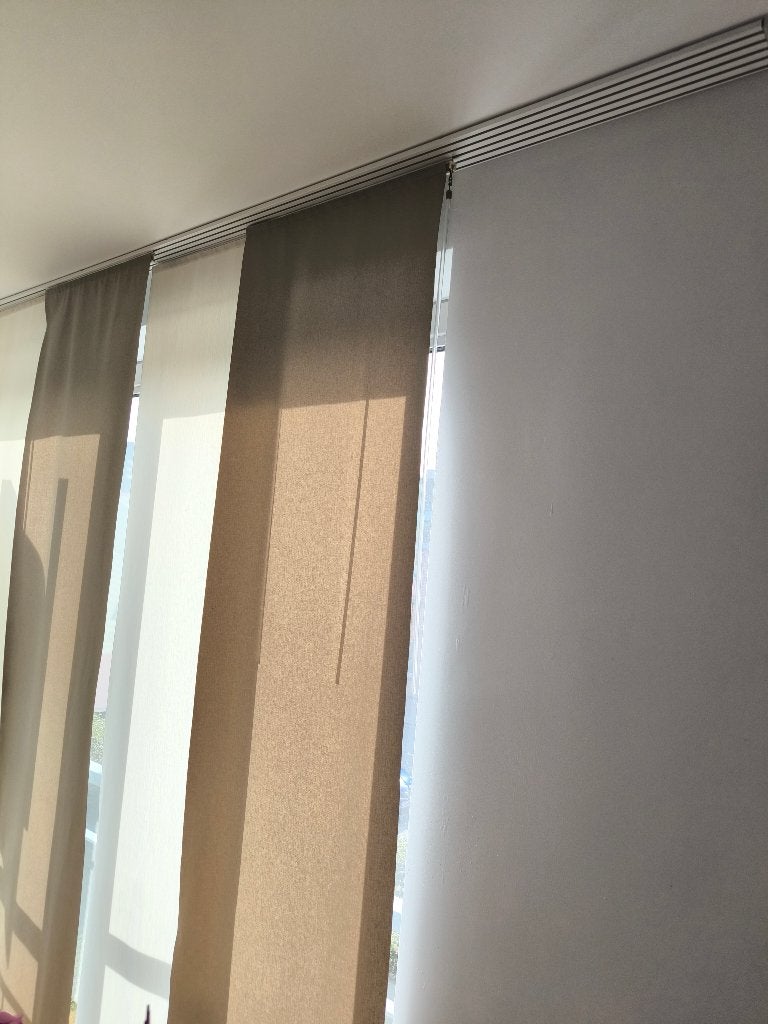 Japanse panelen en rail, Huis en Inrichting, Ophalen, Overige materialen, Gebruikt, Overige merken