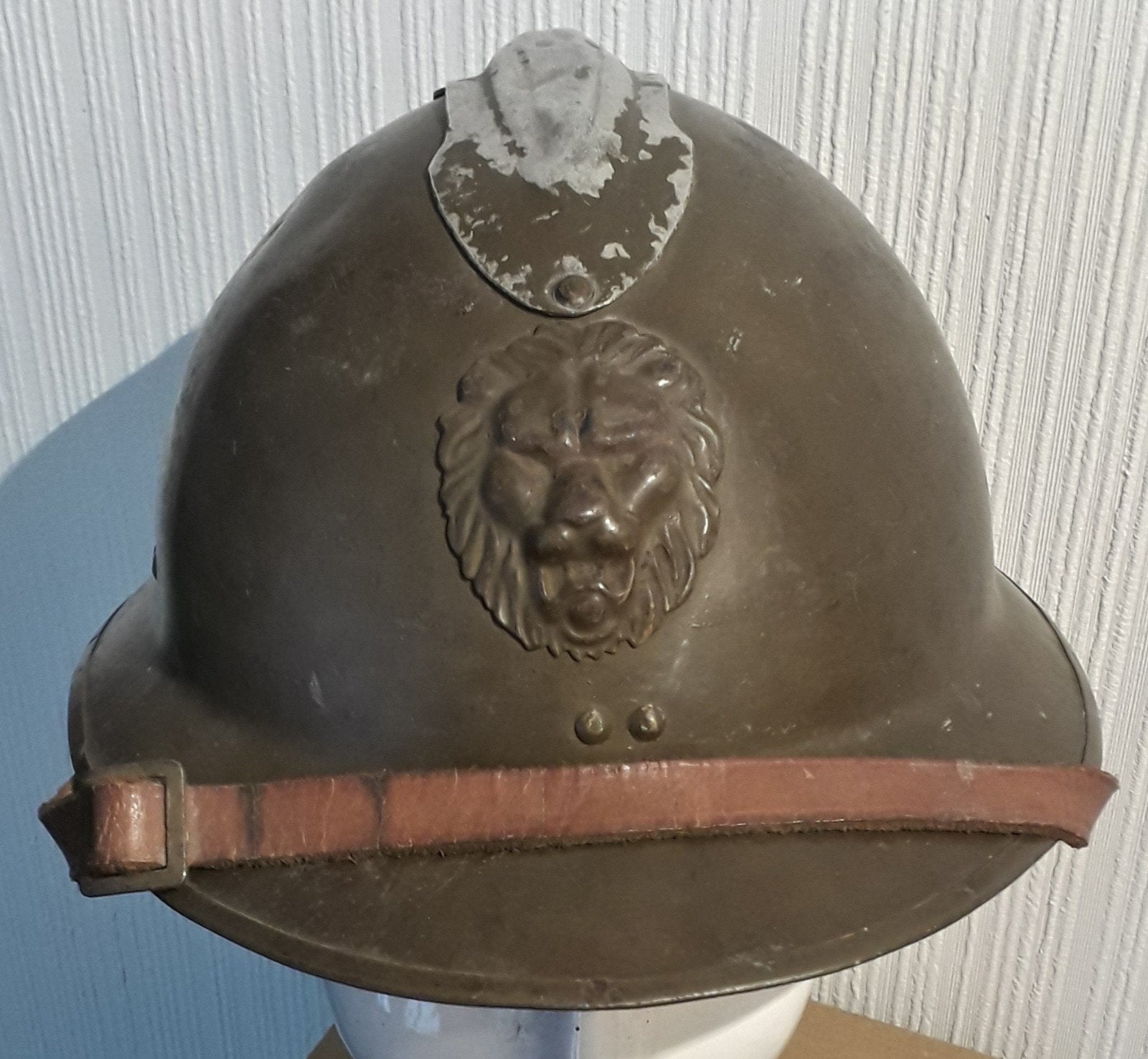 Casque Adrian belge M1931 armée militaire ABBL WW2 WK2 40/45, Ophalen of Verzenden