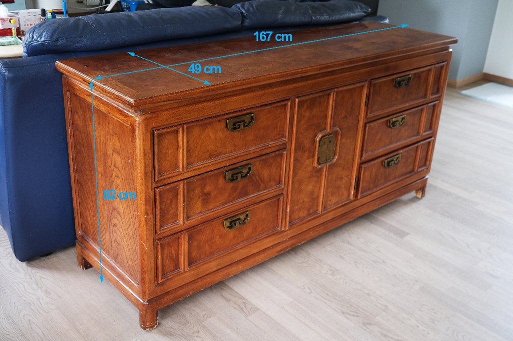 Authentiek Chineese dressoir Vintage- Stijl, Ophalen, Gebruikt, 150 tot 200 cm, Vintage