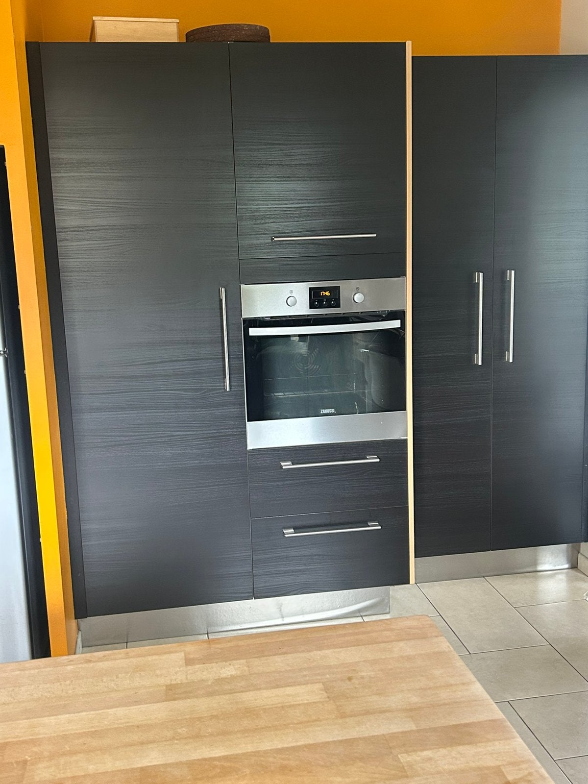 Mur de cuisine avec four encastré, Maison & Meubles, Cuisine | Cuisines complètes, Enlèvement, Comme neuf, Noir, Autres types