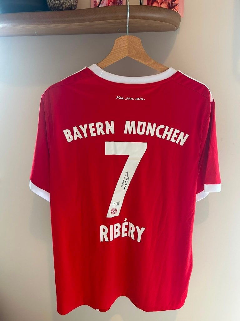 Gesigneerd Ribéry Bayern München shirt met COA Beckett, Verzamelen, Ophalen of Verzenden, Nieuw, Shirt