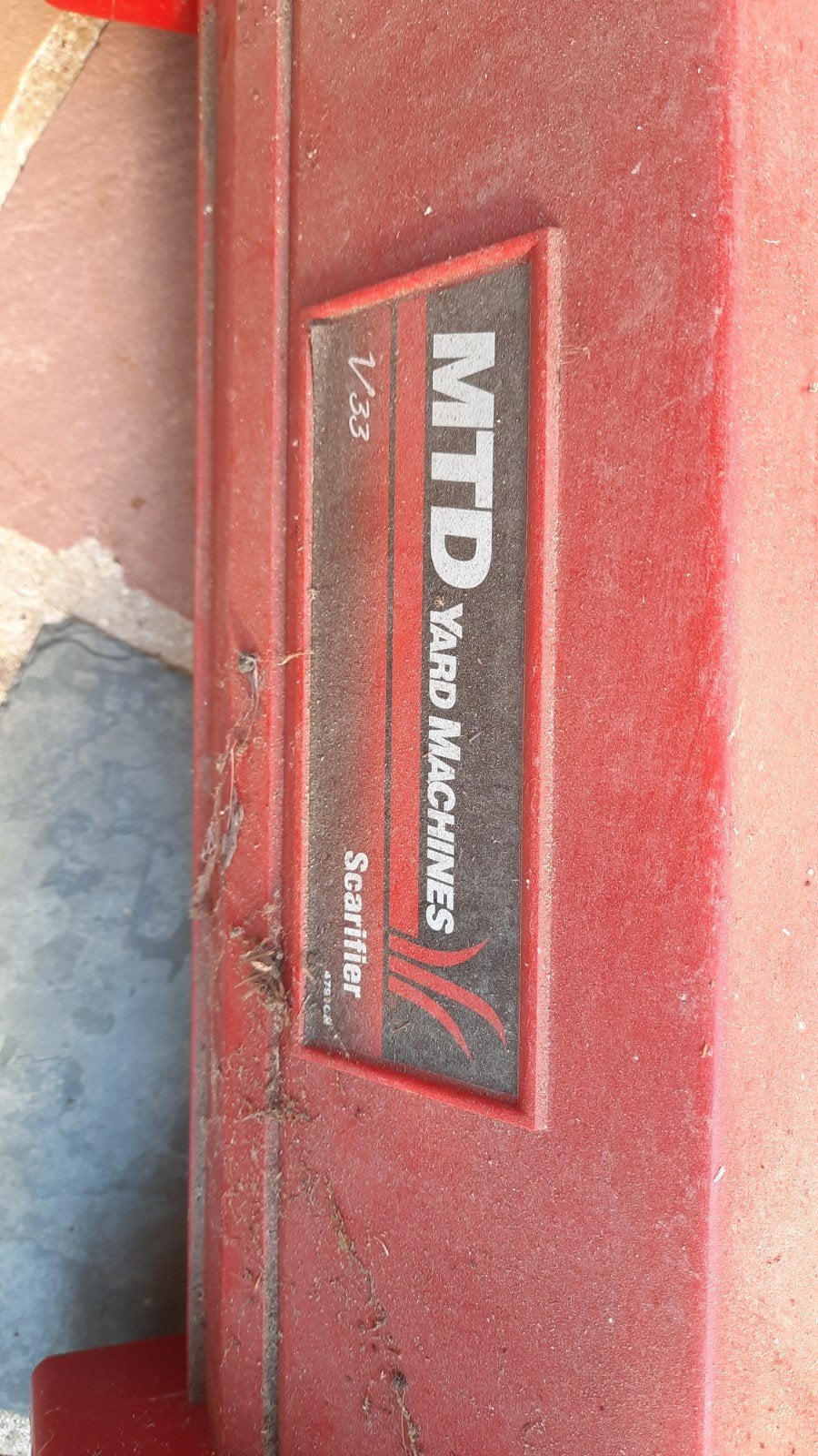 MTD verticuteermachine, electrisch,, Ophalen