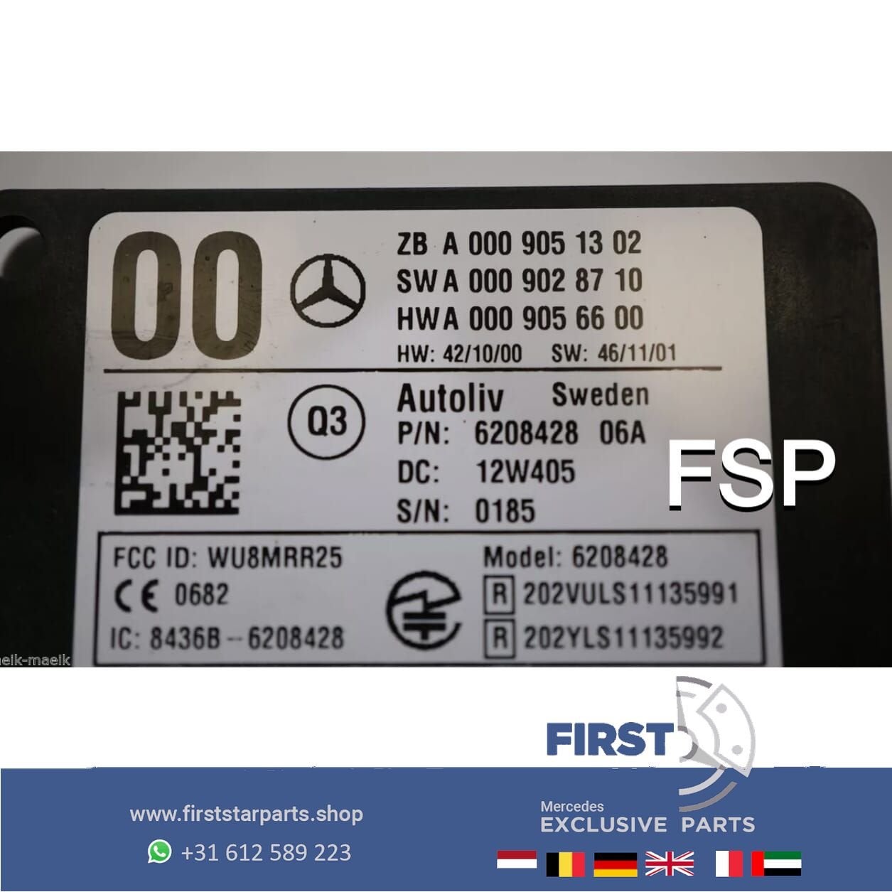 A0009051302 radar sensor Mercedes ML GL GLE GLS W166 W176 W2, Gebruikt, -, Ophalen of Verzenden, -