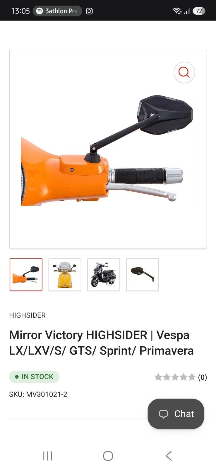 Spiegels Vespa, Fietsen en Brommers, Ophalen of Verzenden, Nieuw, Vespa