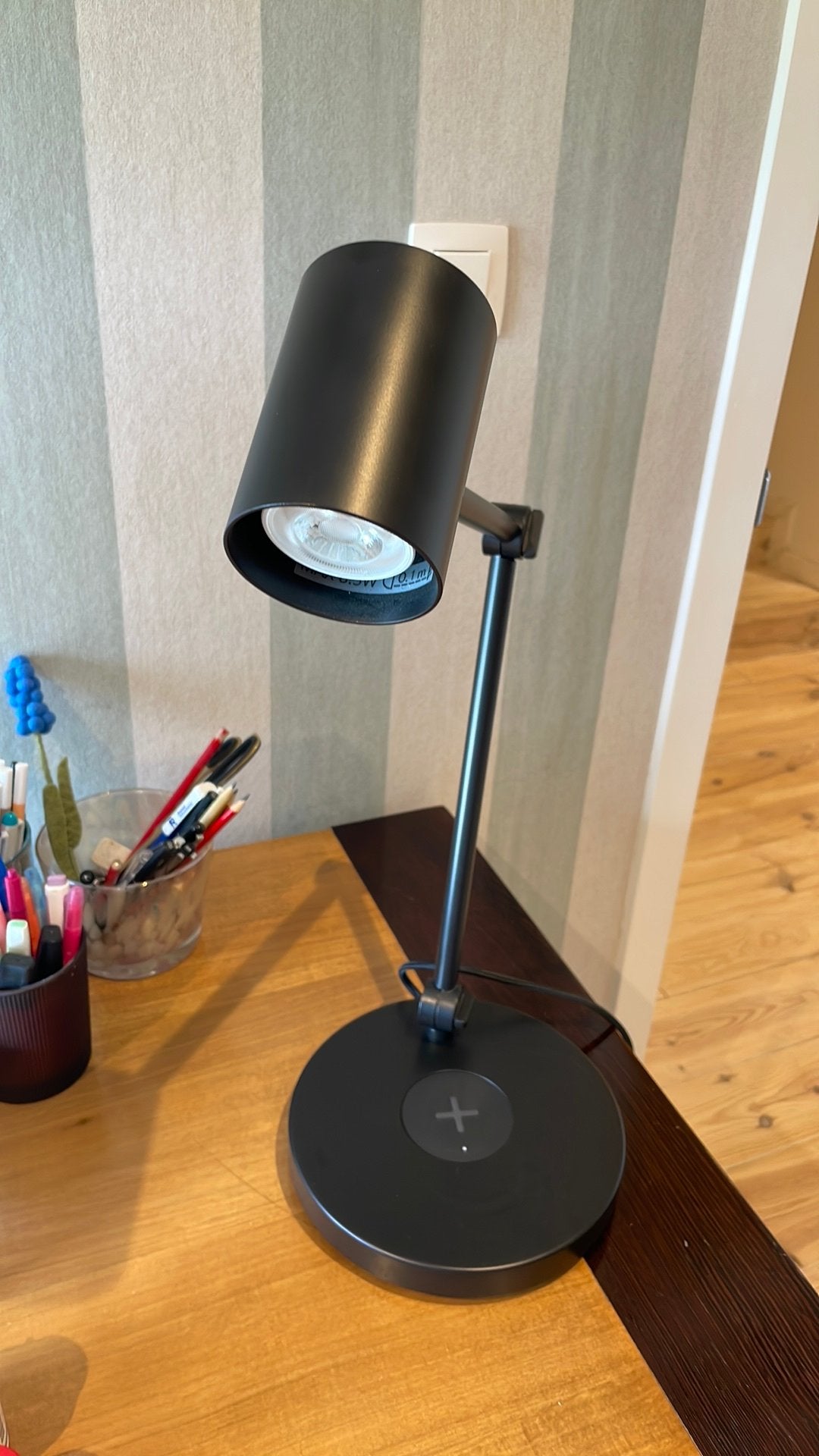 Lampe de bureau Nymane noire ikea, Maison & Meubles, Enlèvement, Comme neuf
