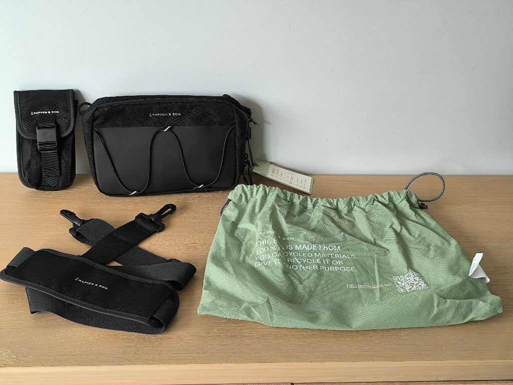 Nouveau Kapten & Son BANFF sac à bandoulière + extra poche, Enlèvement ou Envoi, Neuf, Noir
