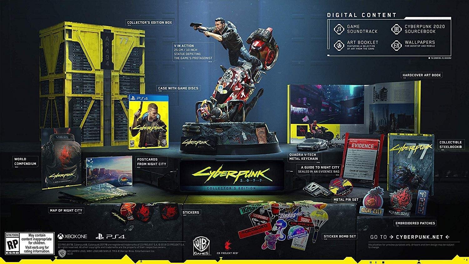 Cyberpunk 2077 collector edition, Enlèvement, Comme neuf