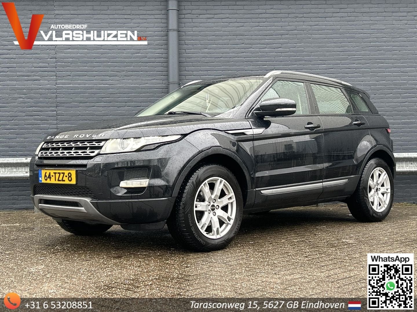 Land Rover Range Rover Evoque 2.2 TD4 4WD Dynamic | Leder |, Auto's, Automaat, Parkeersensor, 174 g/km, Zwart