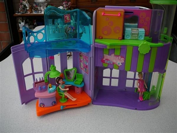 Polly Pocket Kapsalon met popjes, Enlèvement, Utilisé, Ensemble complet