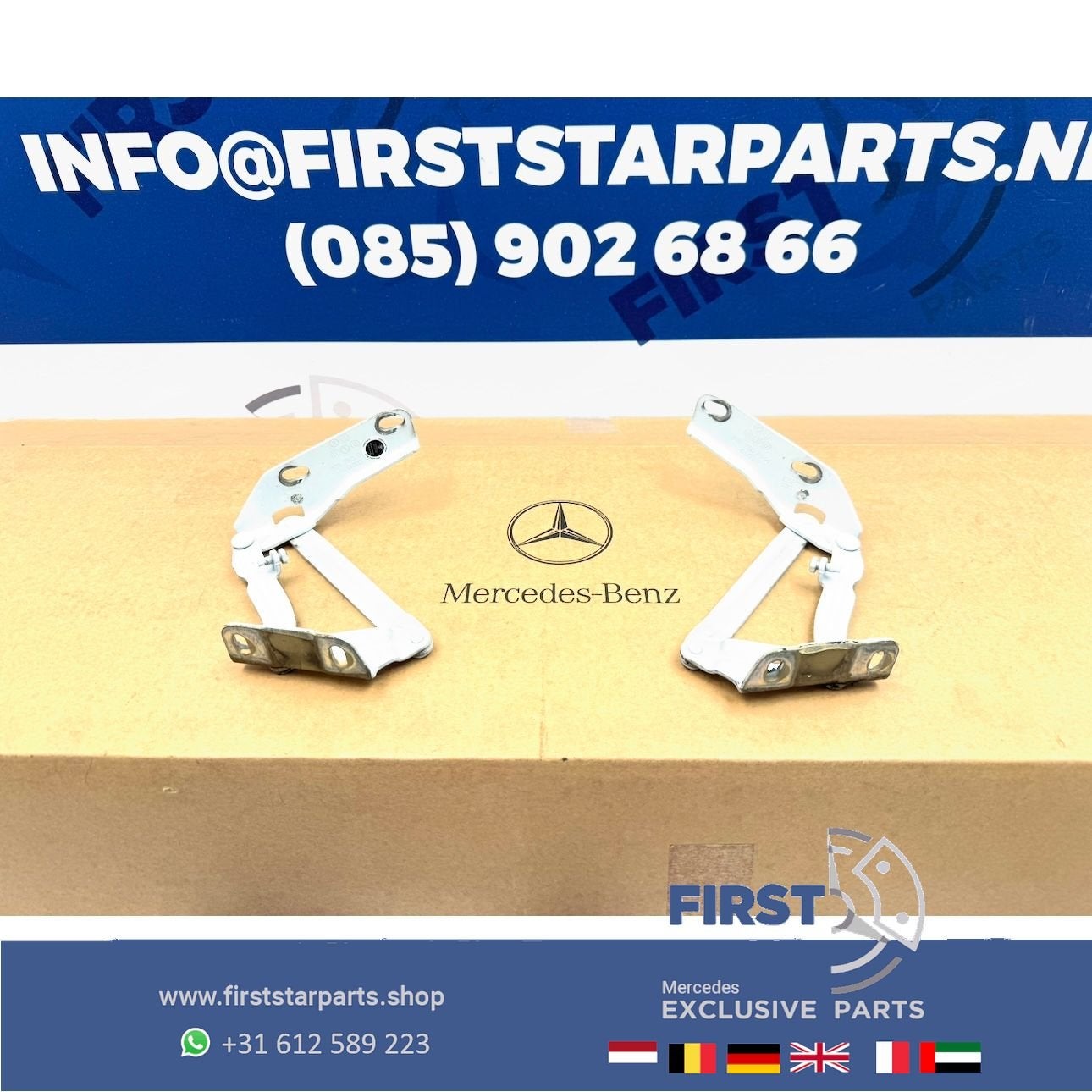 W906 MOTORKAP SCHARNIEREN SET Mercedes SPRINTER A9067500121, Utilisé, -, -, Enlèvement ou Envoi