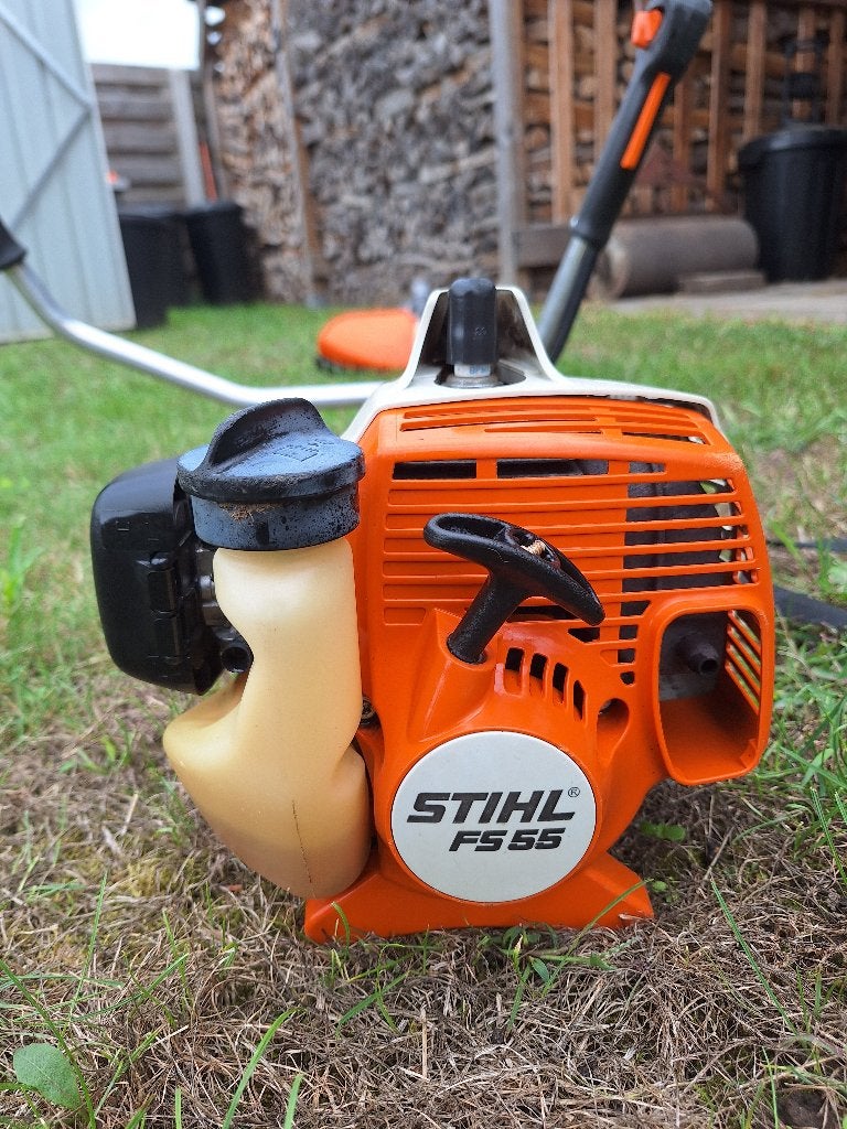Stihl bosmaaier fs55, Jardin & Terrasse, Débroussailleuses, Enlèvement, Utilisé, Essence, Viking / Stihl