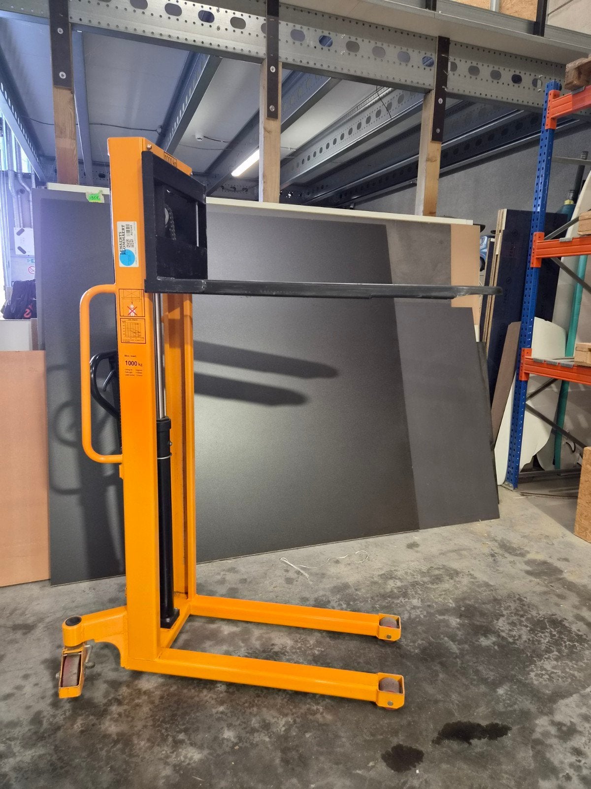 Manuele stapelaar / palletlift 1000 kg, Articles professionnels, Jusqu'à 1 000 kg, Enlèvement, Transpalette, Manuelle