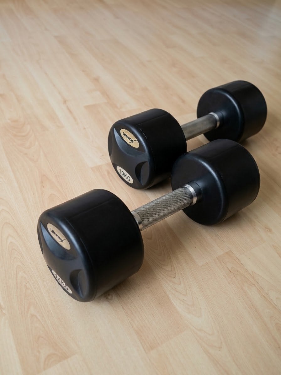 🔥PROMO🔥Musculation fitness haltères 10 kg x2, Sports & Fitness, Enlèvement, Utilisé