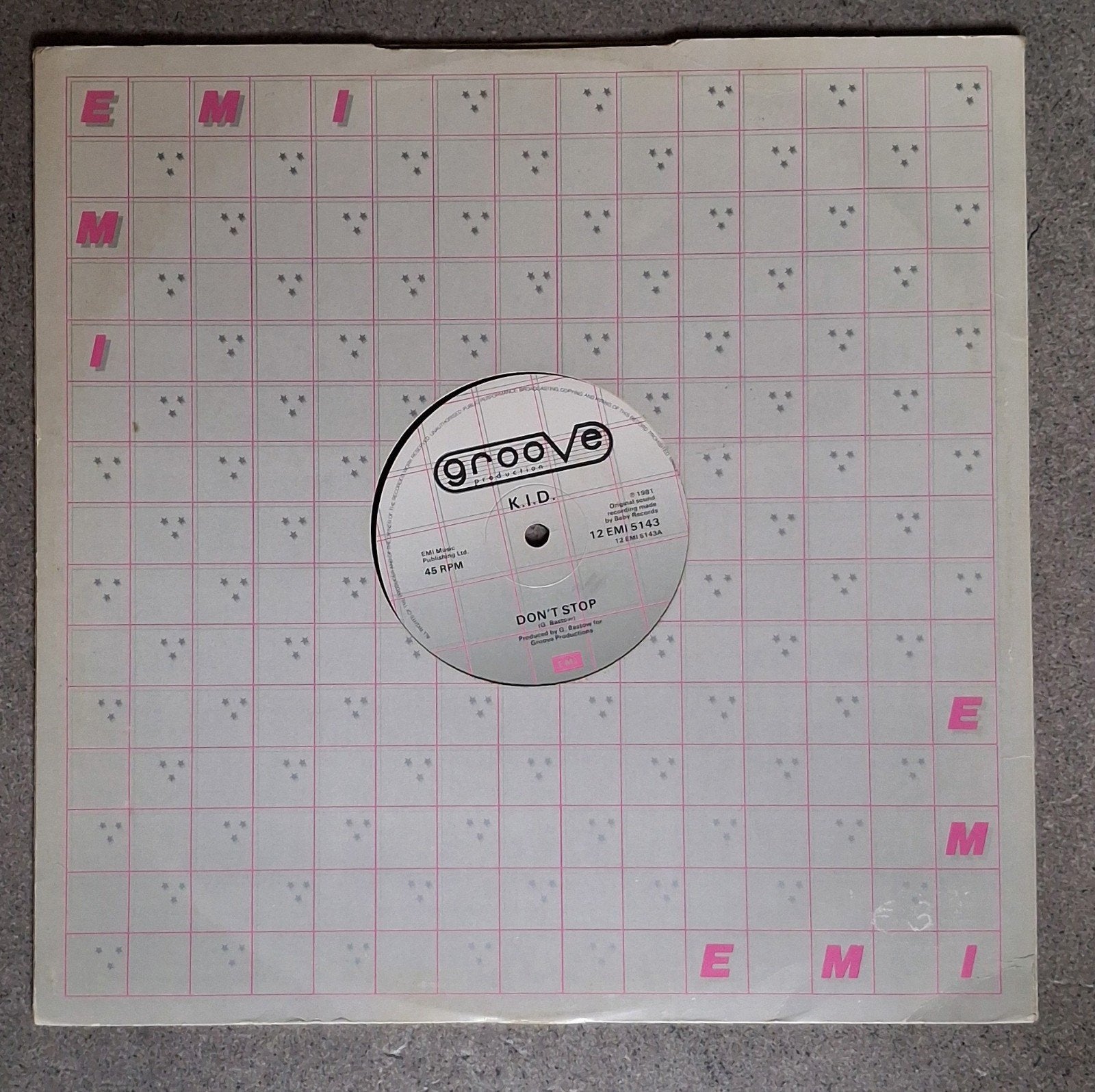 K.I.D.: Don't Stop (12"), Originele persing, Ophalen of Verzenden
