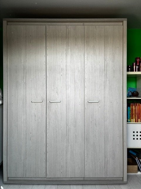 Kleerkast 3 deuren decor lichte eik (2 stuks te koop), Ophalen, Met deur(en), 200 cm of meer, 150 tot 200 cm
