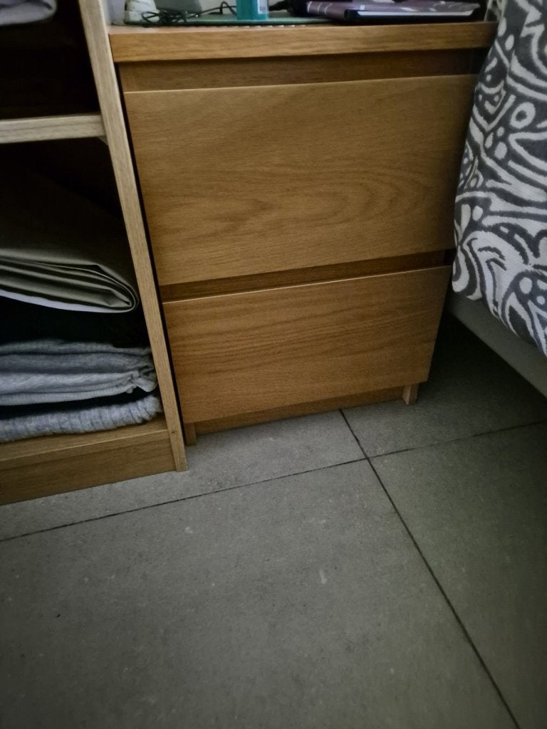 NACHTKASTJE / MALM / IKEA, Moins de 45 cm, Enlèvement, Utilisé, 55 à 70 cm