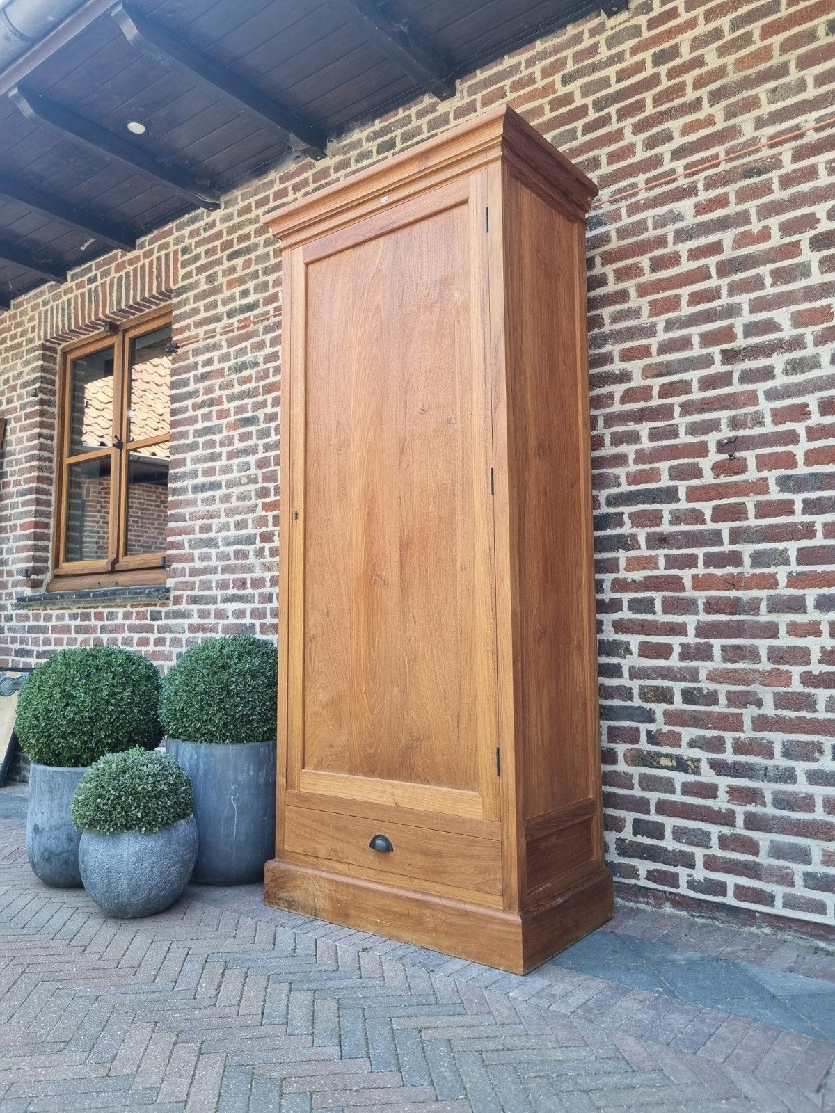 Teak halkast/kledingkast GRATIS LEVERING, Ophalen, 200 cm of meer, Indo., Teakhout