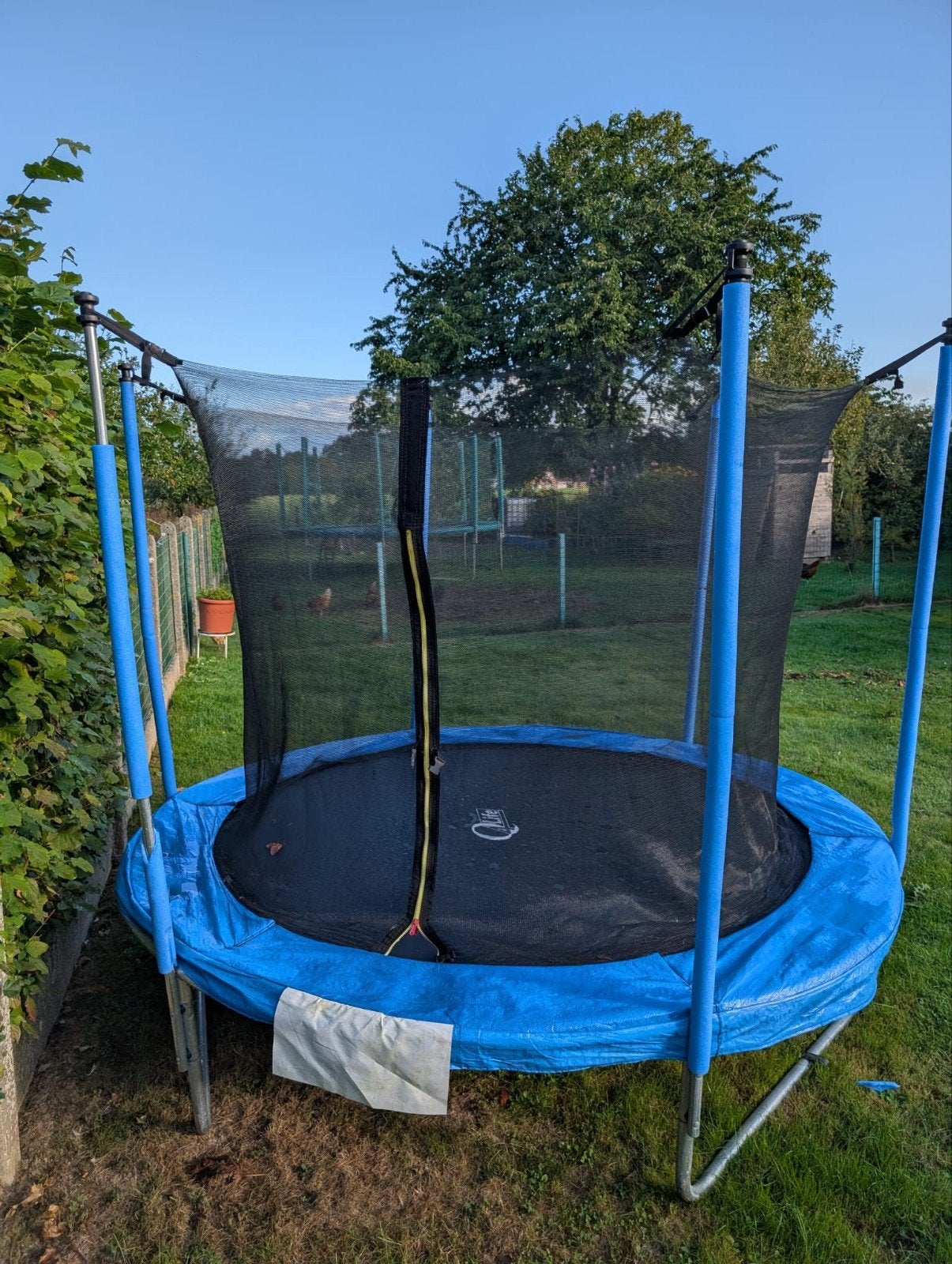 Trampoline de jardin 4Life avec filet de protection, Enlèvement, Utilisé